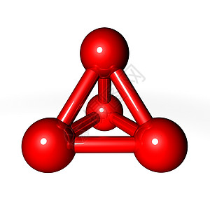 分子结构红色图片