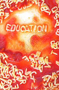 学历教育学校食物商业大学科学字母学习小学红色面条图片