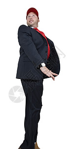 跳跃商务人士领带老板商务套装企业家职业照片管理人员男性手表背景图片