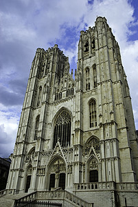 比利时布鲁塞尔圣迈克尔和古杜拉大教堂图片