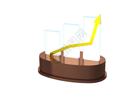 商业图表箭头标志数据进步背景图片
