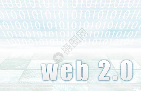 Web 2 0 网络蓝色创造力习俗公司技术线条墙纸研讨会人心服务图片