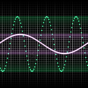 sl 绿色声音波图片