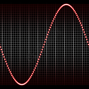 sl 简单的红色声音波图片