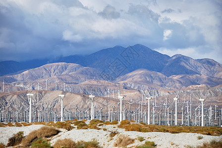 风风车车轮技术转子天气涡轮活力发电机公园蓝色旋转图片