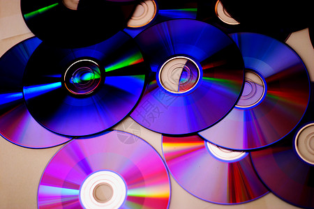 CD或DVD灯光圆圈颜色蓝色储存数字电脑电影技术dvd图片