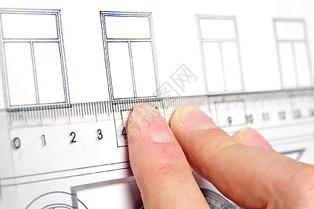 比例图开发工程手指统治者数字三角板家庭工程师绘画阴谋图片