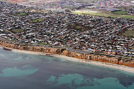 澳大利亚阿德莱德阿尔丁达海滩空中观察图片