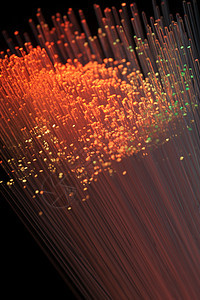光纤电子电缆蓝色工程互联网光学网络速度数据进步图片