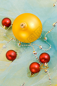 圣诞节装饰庆典花环假期红色新年黄色玩具图片