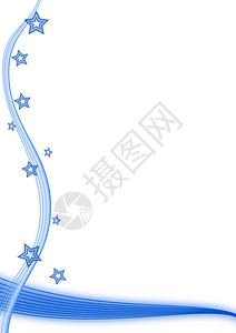 组成摘要波浪梦幻透明度线条蓝色插图白色电脑星星图片
