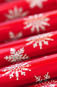 圣诞饼干管子糖果派对假期丝带雪花鞠躬包装庆典宏观图片