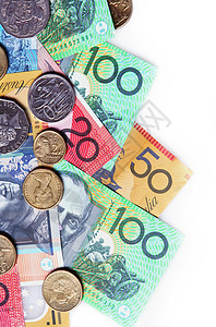 澳澳大利亚货币笔记外国边界收益投资商业硬币金融利润白色图片