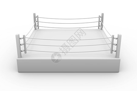 拳击环竞技场运动盒子正方形戒指栅栏打败白色训练比赛图片