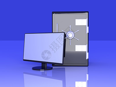 安全系统硬件工作站宽屏电子薄膜数据盔甲晶体管金库技术图片