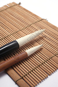 中文写笔刷绘画墨水传统贸易黑色棕色桌子写作文化木头图片