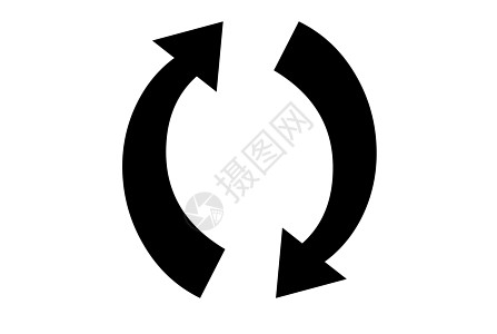 圆形箭头圆圈积分插图商业图形化白色指示牌指针图片