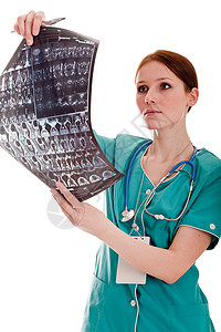 照X光照片的女医生胸部放射科儿科医院药品学生躯干女士保健卫生图片