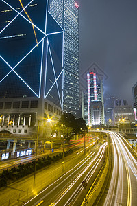 香港晚上和高楼大楼一起在香港运输运动生活城市汽车建筑旅行景观市中心隧道图片