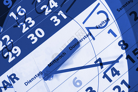 商业时间概念速度日程小时蓝色时间表手表日历办公室议程倒数图片