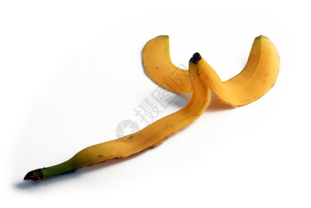 香蕉皮 水果皮在地上被隔绝图片