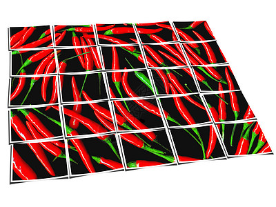 红辣椒照片蔬菜合成食物数字化团体辣椒作品收藏味道图片
