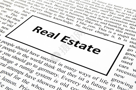房地产销售投资通讯市场房子金融报纸广告房屋背景图片