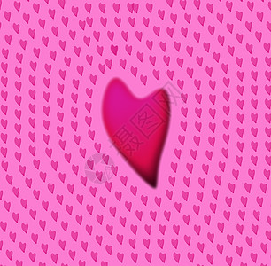 粉色质感红心活力框架插图液体红色艺术力量条纹数字化粉色背景