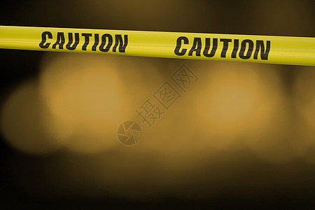 谨慎小心警察磁带黄色注意力警告工作安全字母预防路障图片