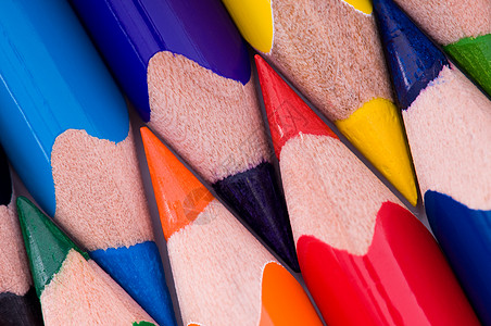 多彩铅笔创造力学校宏观黑色绿色办公室想像力粉色蓝色艺术图片