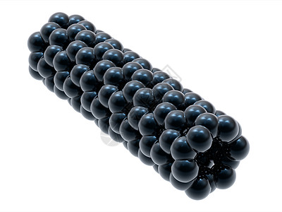 碳纳米管模型六边形化学圆柱纳米物理原子材料矿物圆形化学品图片