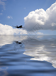 空机旅行天空正方形燃料飞机运输海洋度假引擎喷射图片