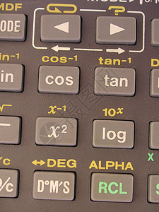 计算器按钮技术计算纽扣对数余弦数学微分科学工具图片