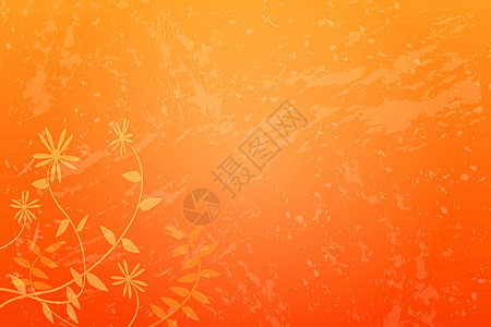 弗洛拉尔贡格橙子植物叶子装饰风格插图漩涡花园艺术图片