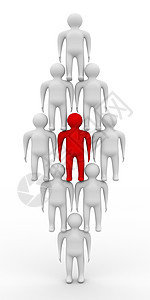 团队精神的概念形象 三维形象领导合作团体商务服务插图金字塔网络红色电讯图片