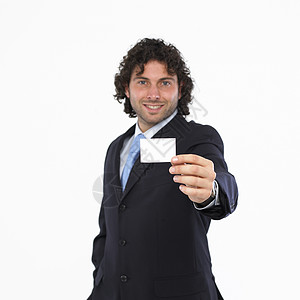 手上有名片的男人衬衫问题成人商务摄影领带专业信用卡就业人士图片