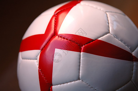 足球球闲暇皮革踢球白色曲线圆形游戏竞赛运动红色图片