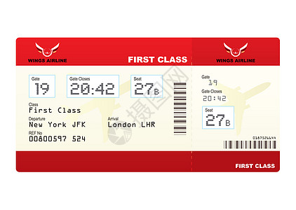 飞机头等舱机票飞机场乘客卡片班级木板商业插图红色运输座位图片