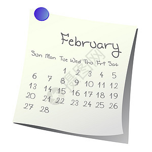 2011年2月杂志规划师日历议程程序年度插图日记时间新年图片