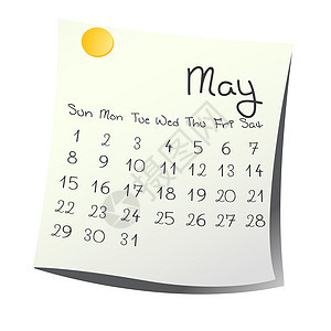 2011年5月插图调度日程议程规划师时间日记新年程序日历图片