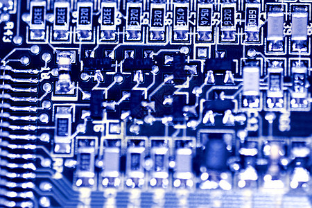 电路板主板电路芯片结构电子线条制造业宏观数据蓝色图片