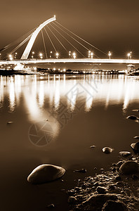 彩色桥梁地标港口房子首都摩天大楼街道天空景观反射交通图片