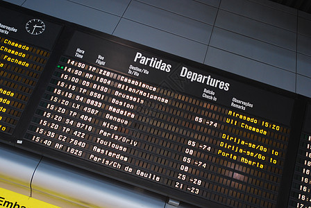 机场显示板控制板运输广告牌展示时间航空公司土地乘客旅游假期图片