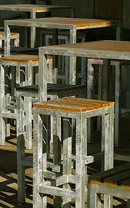 现代家具椅子线条金属立方体座位咖啡店几何学矩形立体派凳子图片