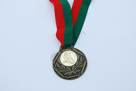 勋章奖得主是荣誉白色丝带青铜金属红色比赛锦标赛英雄胜利图片