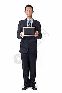 空白黑板人士男性广告牌成人经济工作室就业员工商业生意人图片