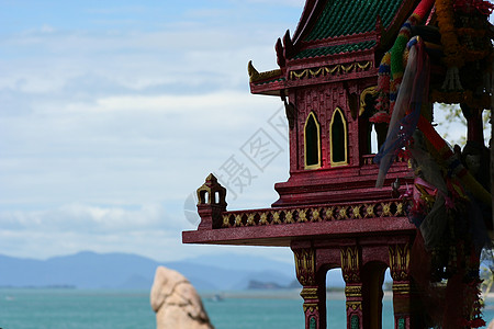 龙沐湾泰国石头城市按摩浮潜笔记废墟天堂岩石热带旅行背景