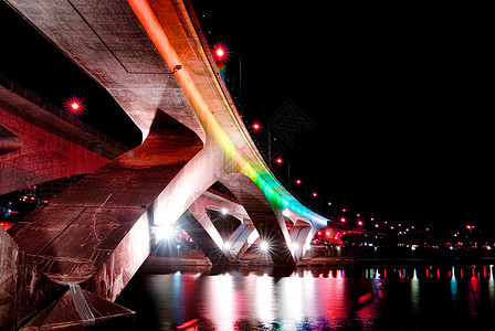 彩色桥梁交通反射城市风景旅行商业景观游客旅游建筑图片