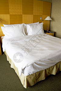 舒适的床铺家具枕头游客旅馆卧室床罩大号房间商业套房图片