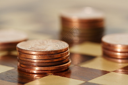 财务规划游戏银行业木板损失便士硬币金融风险现金商业图片